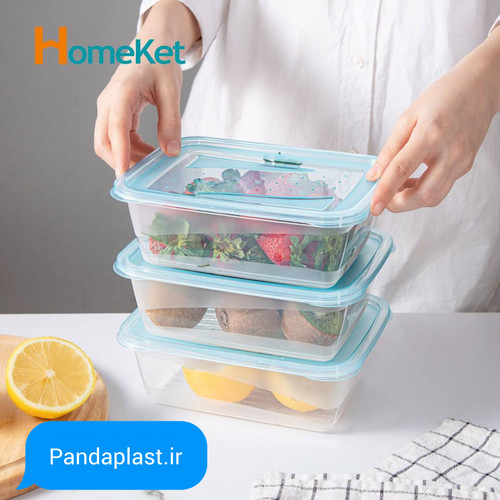 ظرف غذا درب دار دلژین (۳ عددی)